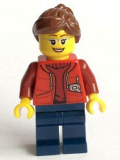 LEGO cty0565 Deep Sea Submariner Female, Reddish Brown Hair