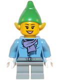 LEGO hol049 Elf - Female Medium Blue Top (40106)